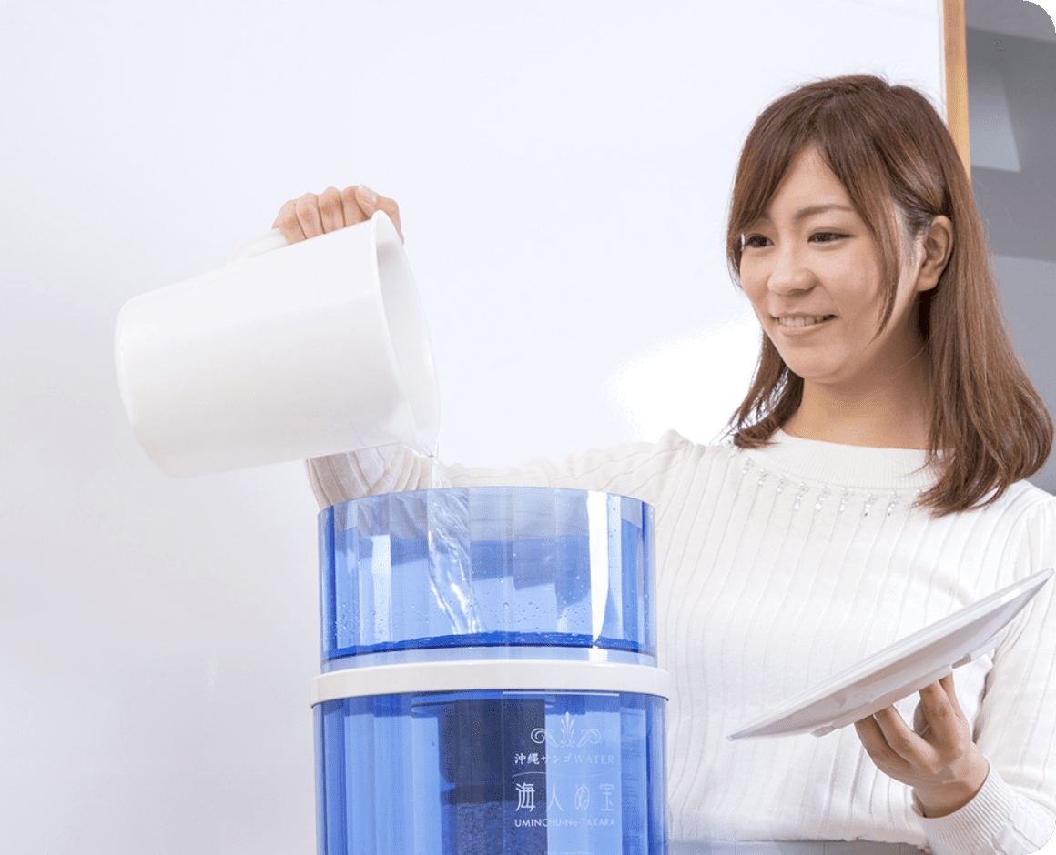 水道水を入れるだけで簡単