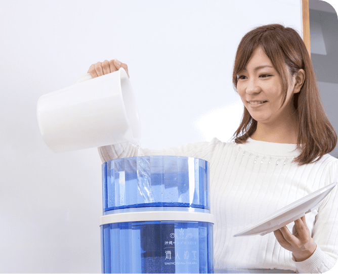 水道水を入れるだけで簡単